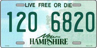 NH license plate 1206820