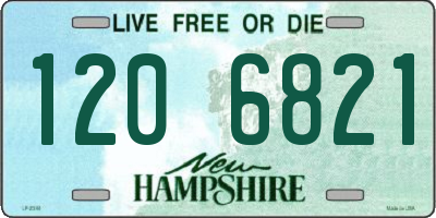 NH license plate 1206821
