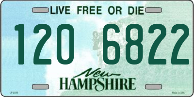 NH license plate 1206822