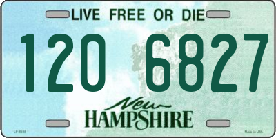 NH license plate 1206827
