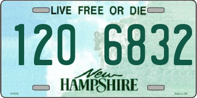 NH license plate 1206832