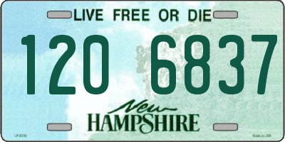 NH license plate 1206837