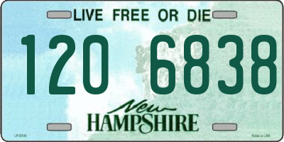 NH license plate 1206838