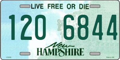 NH license plate 1206844