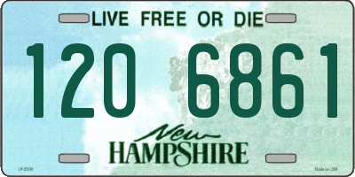 NH license plate 1206861