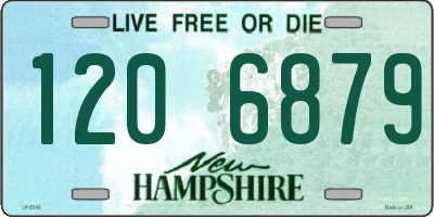 NH license plate 1206879