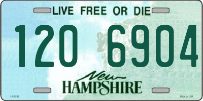 NH license plate 1206904