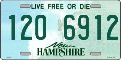 NH license plate 1206912