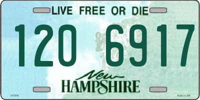 NH license plate 1206917
