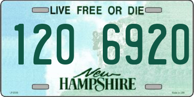NH license plate 1206920
