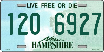 NH license plate 1206927