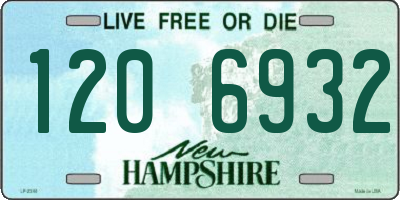 NH license plate 1206932