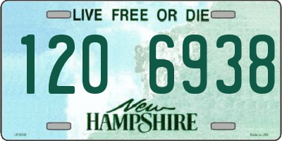 NH license plate 1206938