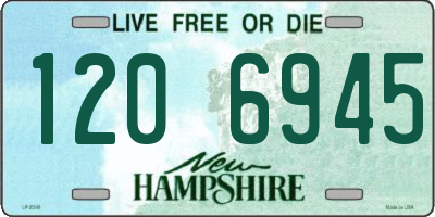 NH license plate 1206945