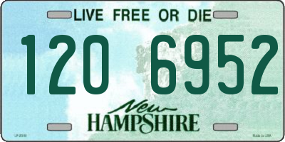 NH license plate 1206952