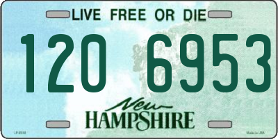 NH license plate 1206953