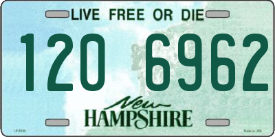 NH license plate 1206962