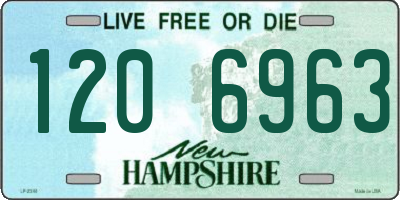 NH license plate 1206963