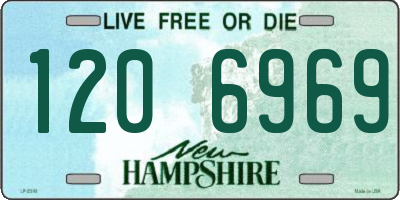 NH license plate 1206969