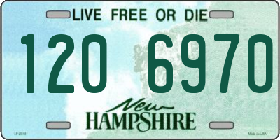 NH license plate 1206970