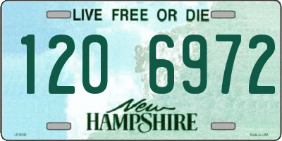 NH license plate 1206972