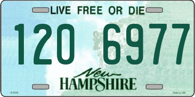 NH license plate 1206977