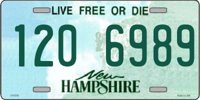 NH license plate 1206989