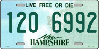 NH license plate 1206992