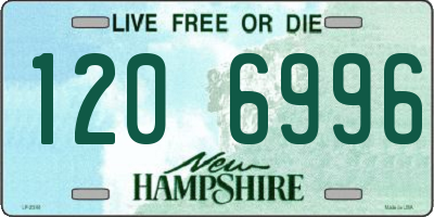 NH license plate 1206996