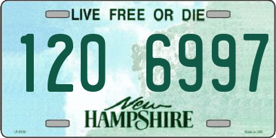NH license plate 1206997