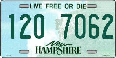 NH license plate 1207062