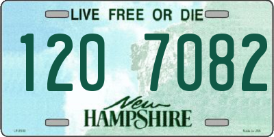 NH license plate 1207082
