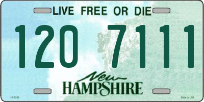 NH license plate 1207111