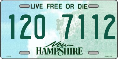 NH license plate 1207112
