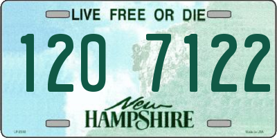 NH license plate 1207122