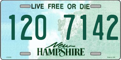 NH license plate 1207142