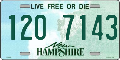 NH license plate 1207143