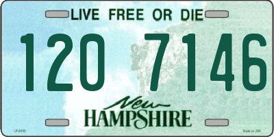 NH license plate 1207146