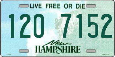 NH license plate 1207152