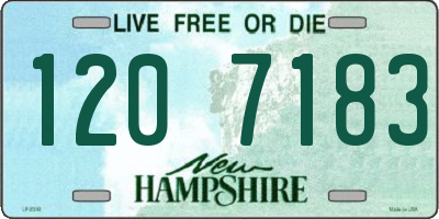 NH license plate 1207183