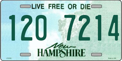NH license plate 1207214