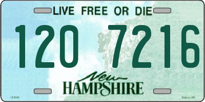 NH license plate 1207216