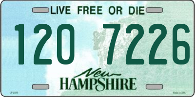 NH license plate 1207226
