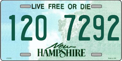 NH license plate 1207292