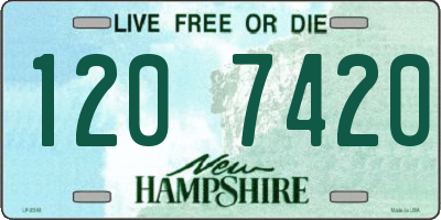 NH license plate 1207420