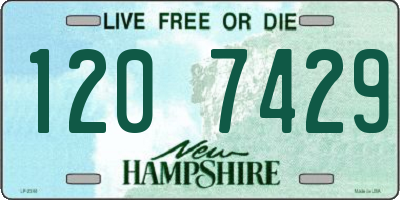 NH license plate 1207429