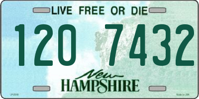 NH license plate 1207432