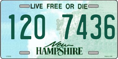NH license plate 1207436