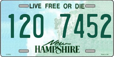 NH license plate 1207452