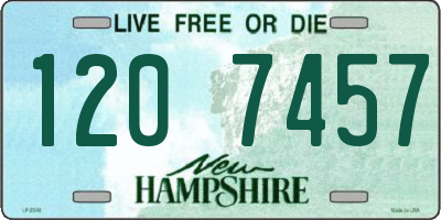 NH license plate 1207457